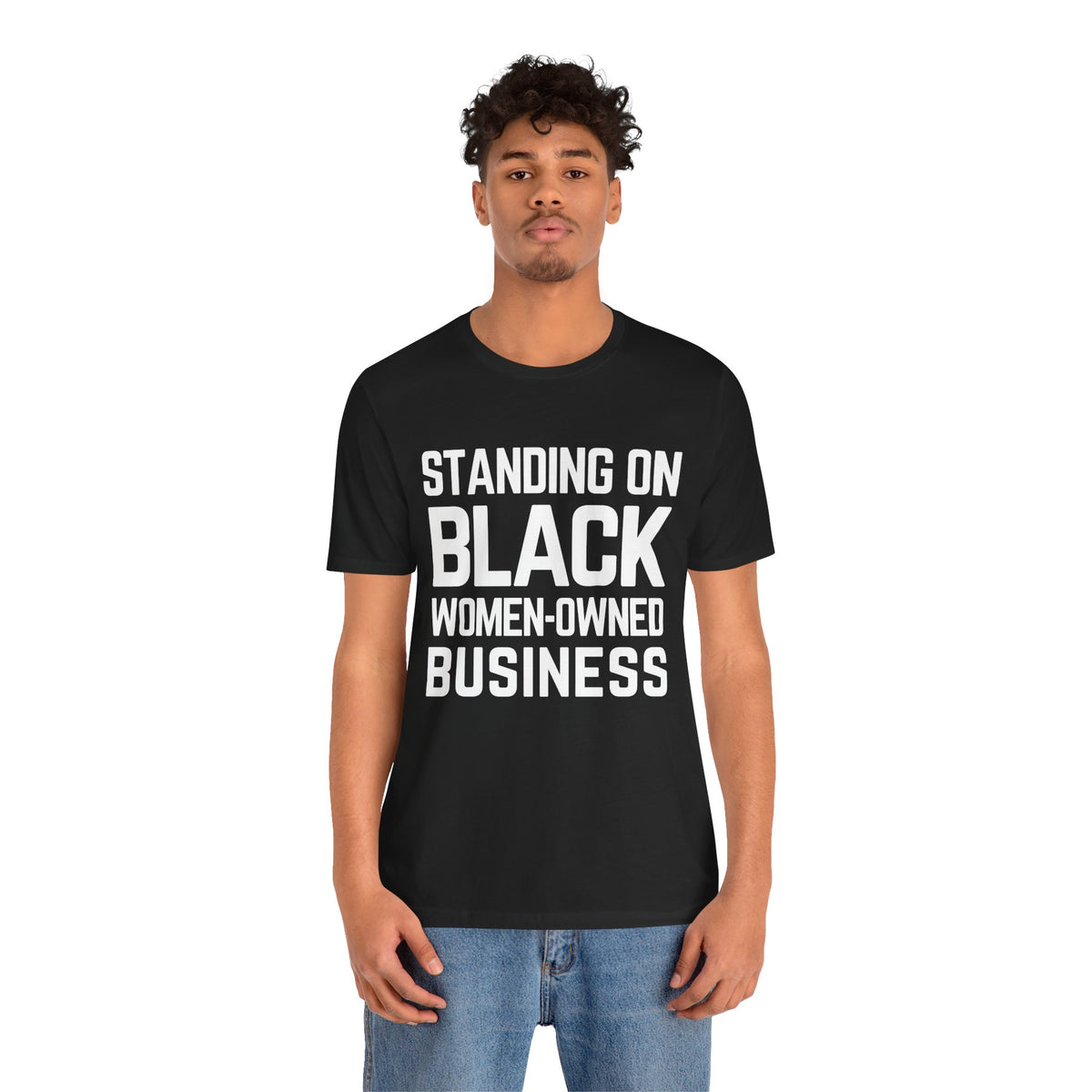 「黒人女性経営のビジネスを支援しよう」Tシャツ
