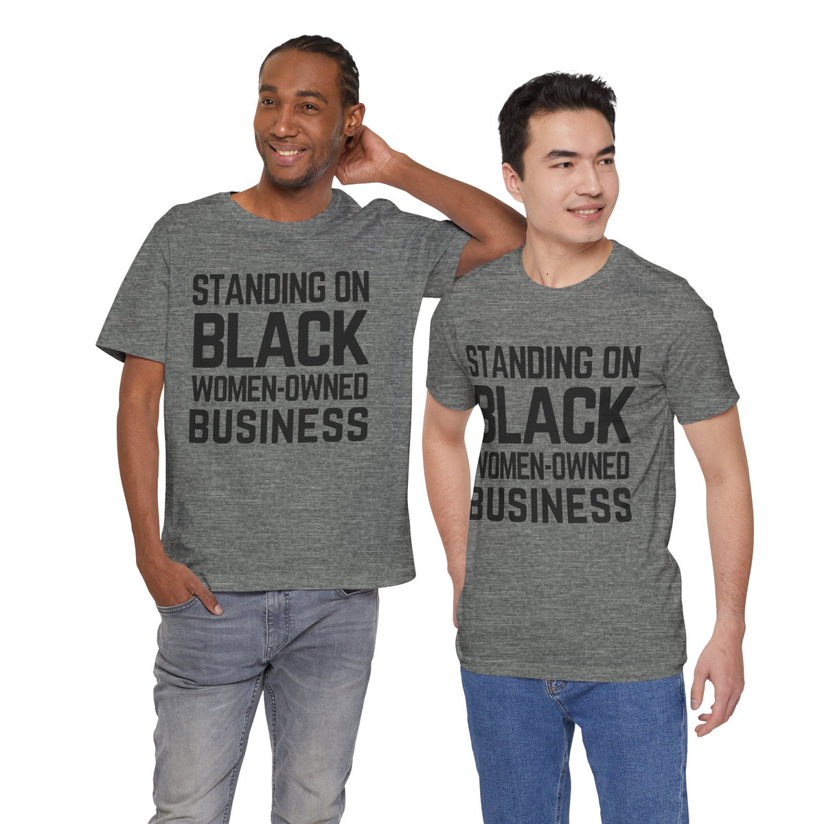 「黒人女性経営のビジネスを支援しよう」Tシャツ