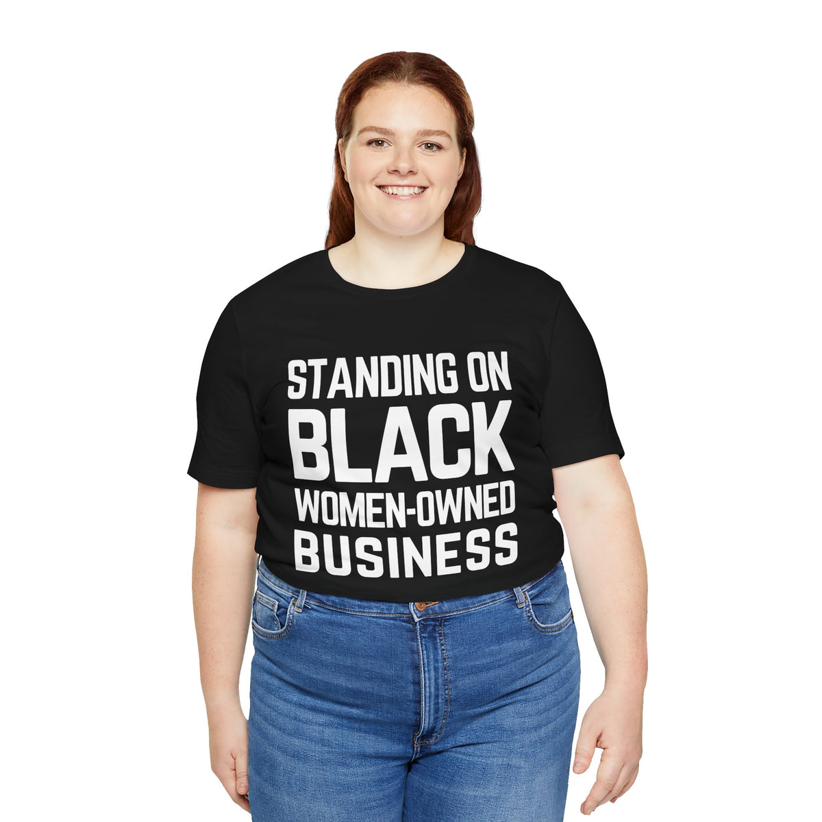「黒人女性経営のビジネスを支援しよう」Tシャツ