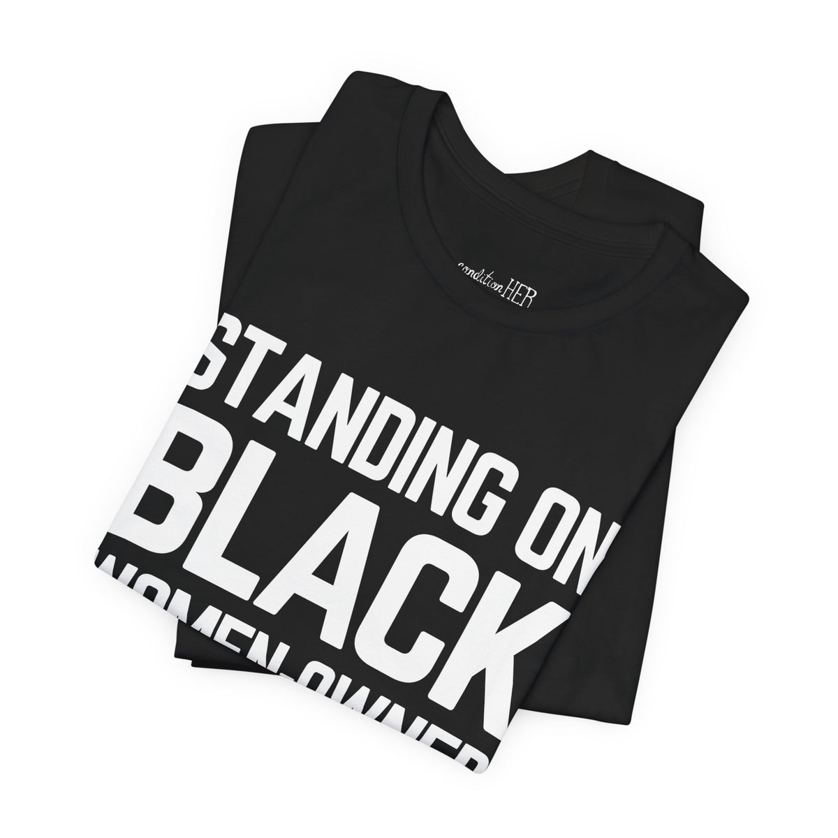 「黒人女性経営のビジネスを支援しよう」Tシャツ