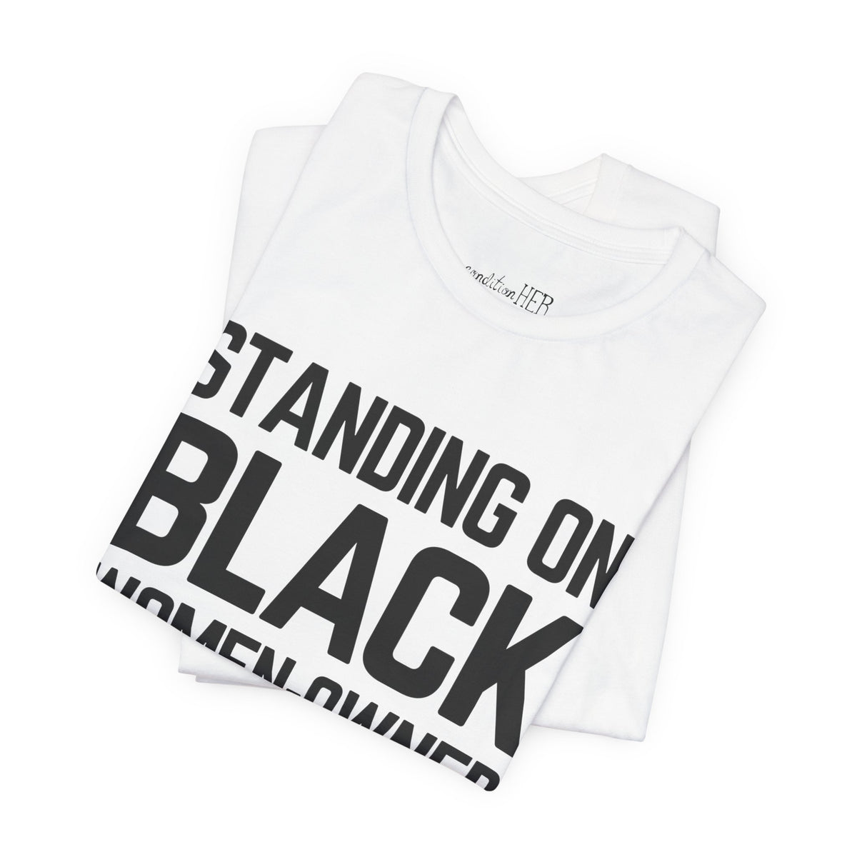 「黒人女性経営のビジネスを支援しよう」Tシャツ