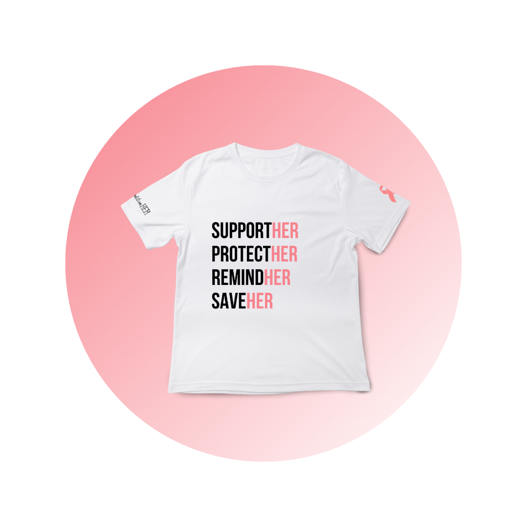 'supportHER' T-Shirt (White)