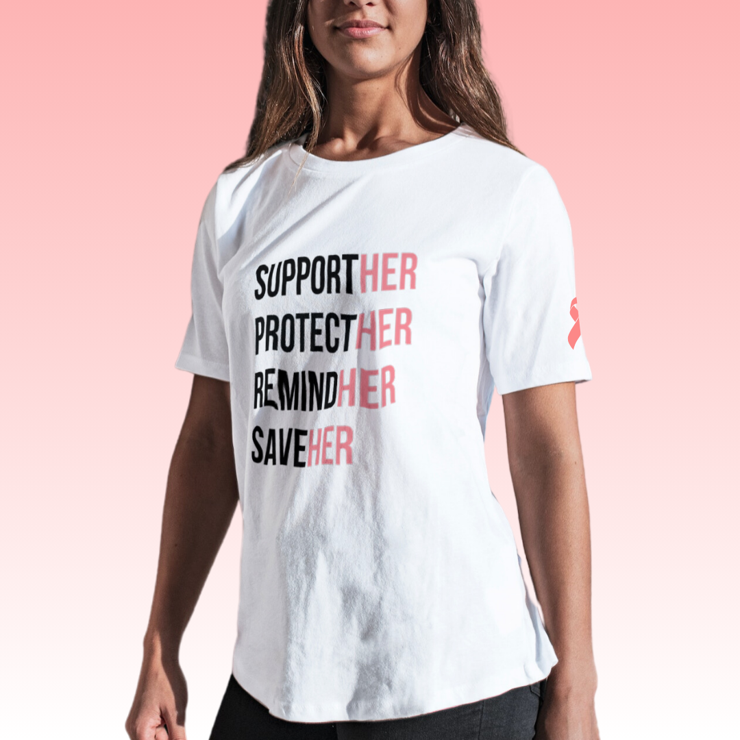 'supportHER' T-Shirt (White)
