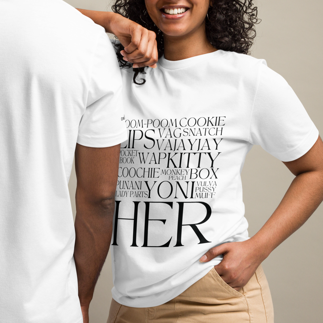 conditionHER Body Talk T-Shirt in white 