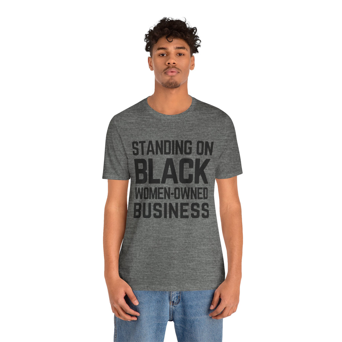 「黒人女性経営のビジネスを支援しよう」Tシャツ