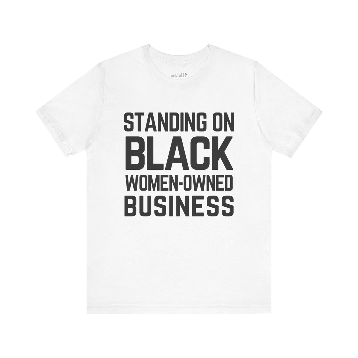 「黒人女性経営のビジネスを支援しよう」Tシャツ