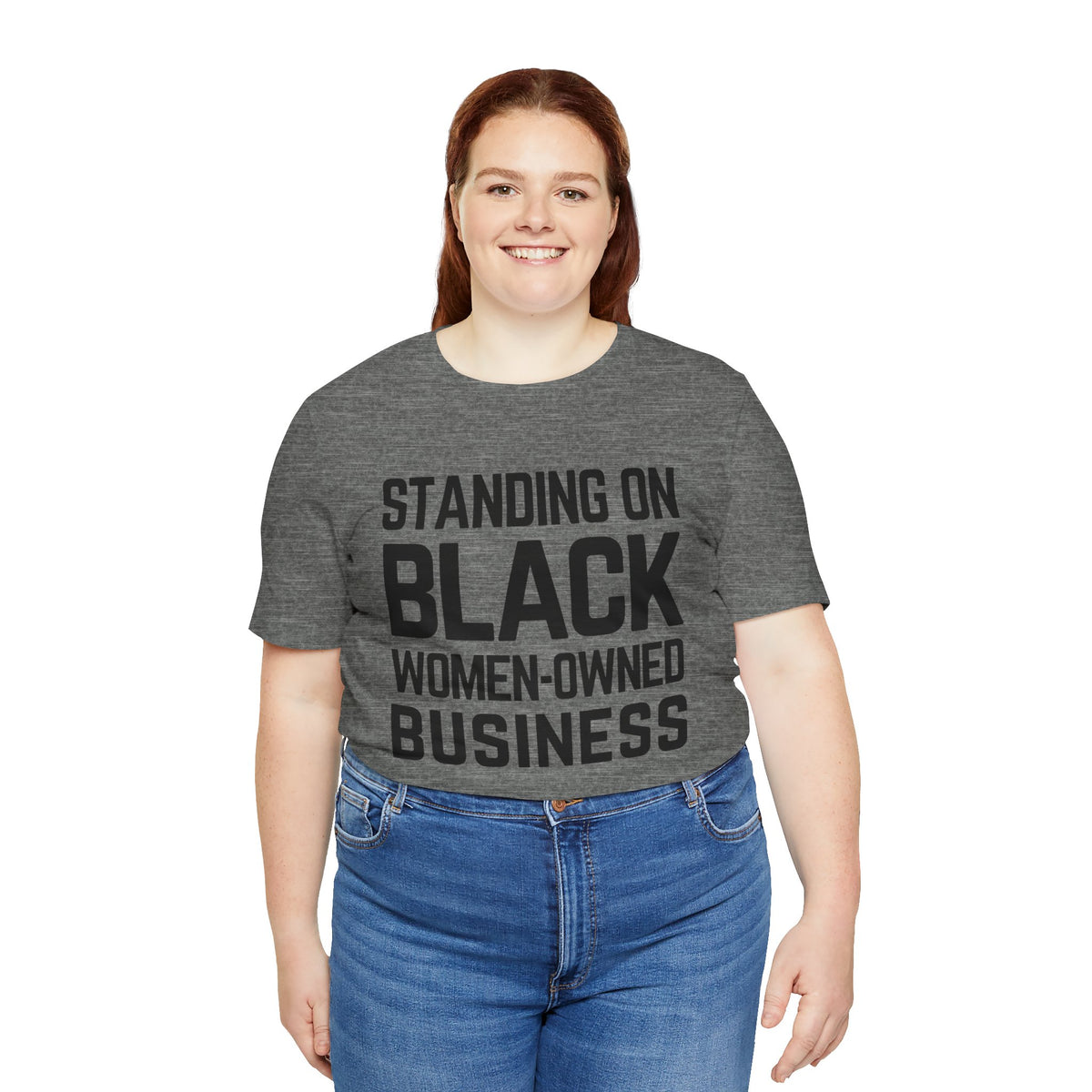 「黒人女性経営のビジネスを支援しよう」Tシャツ