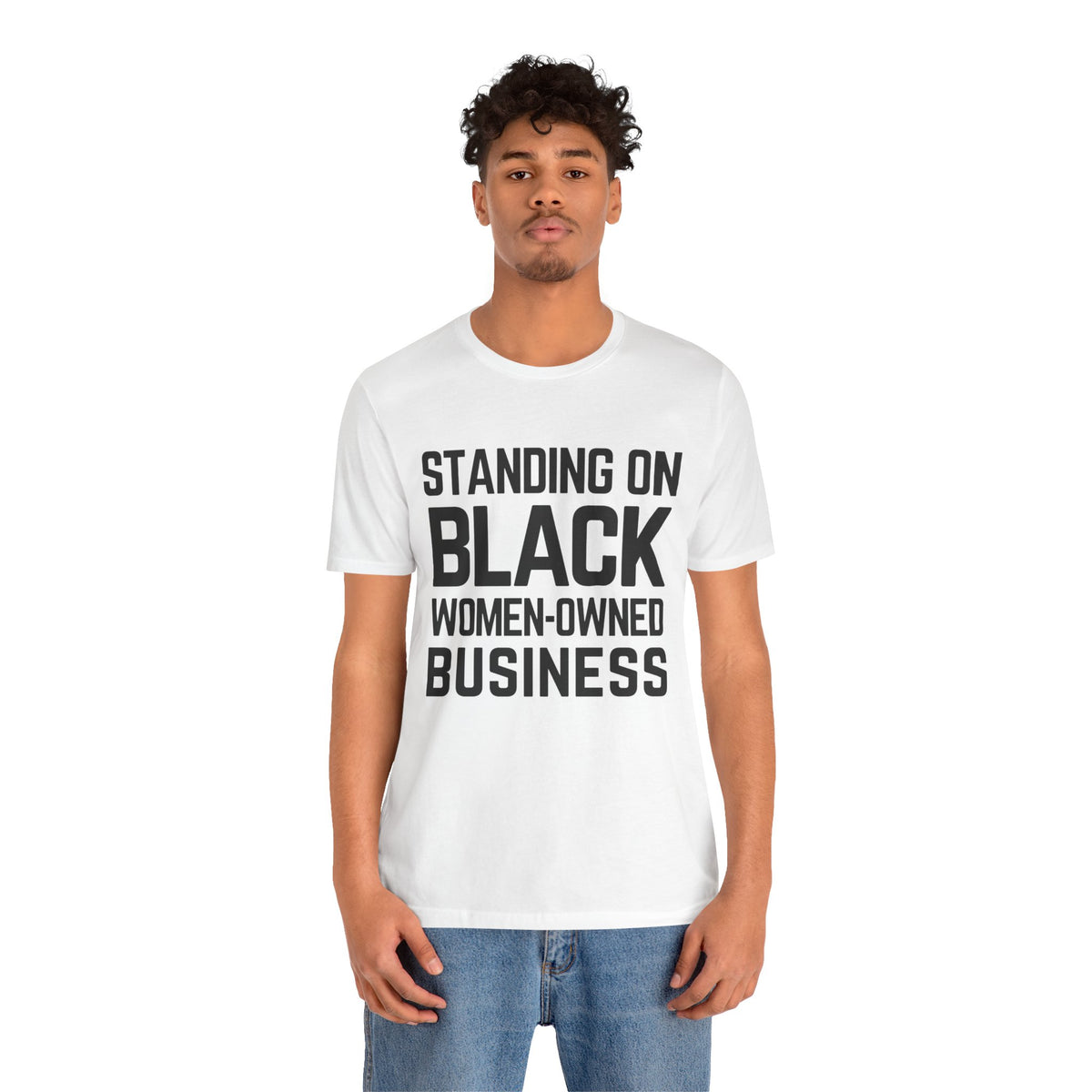「黒人女性経営のビジネスを支援しよう」Tシャツ