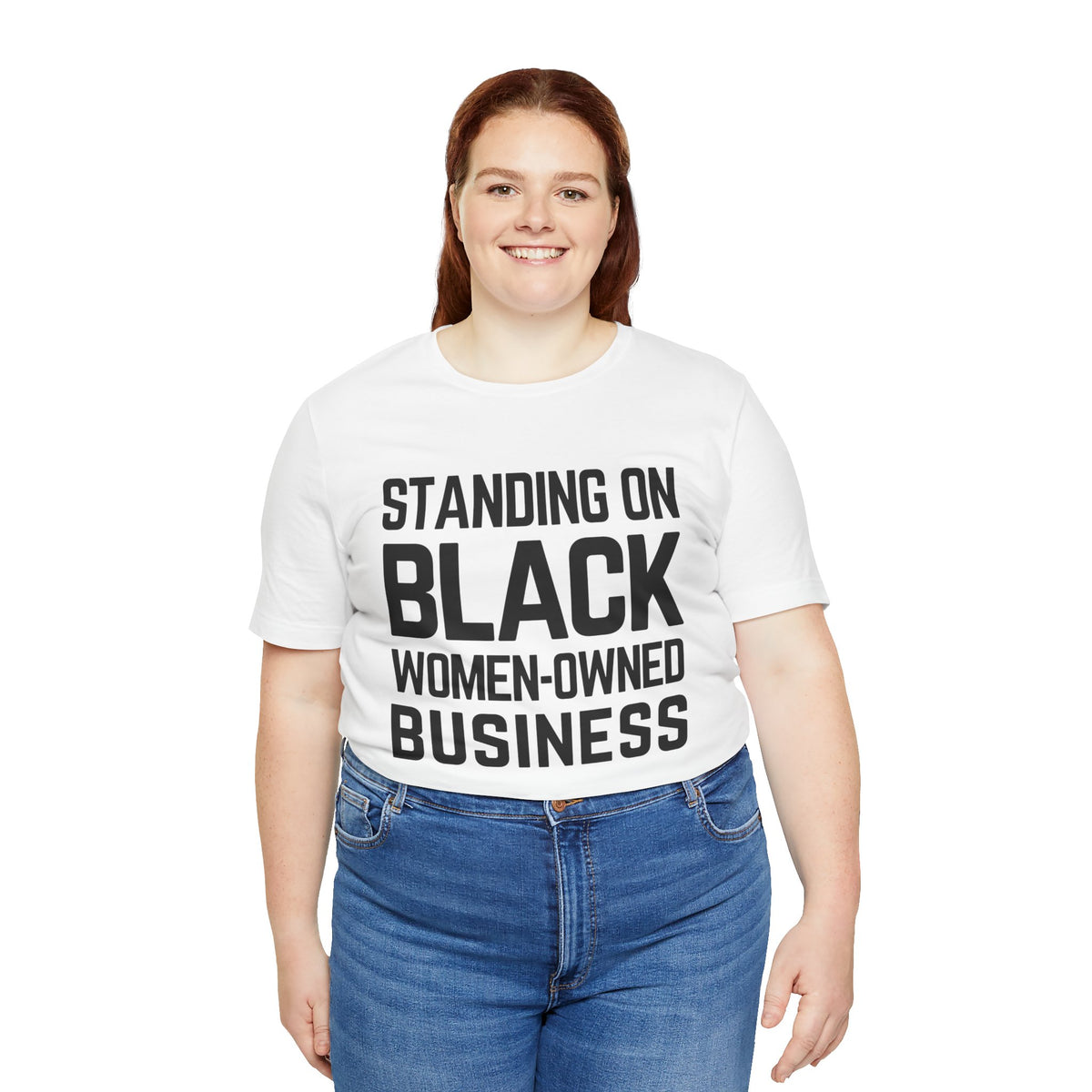 「黒人女性経営のビジネスを支援しよう」Tシャツ
